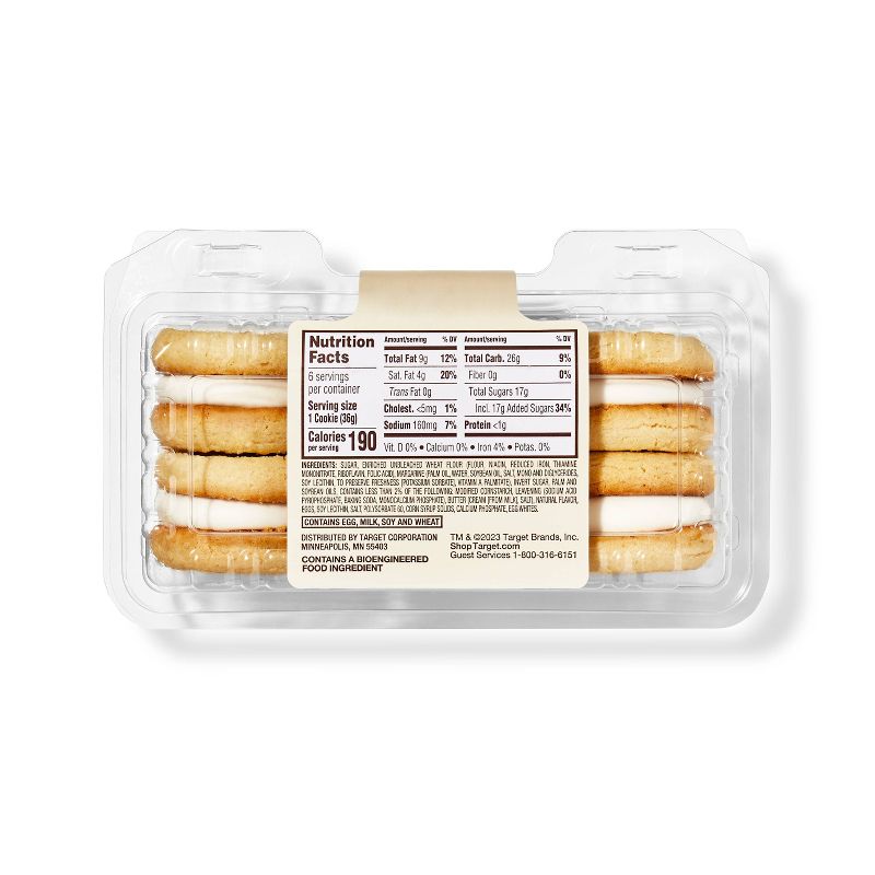 Creme Brulee Soft Sandwich Cookies - 6ct/7.75oz - Favorite Day&#8482;, 3 of 4