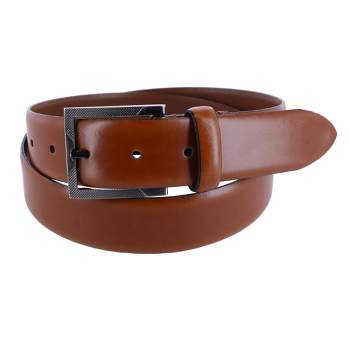 Ctm Men\'s Italian Genuine Supple Leather Belt, 40, Brown : Target