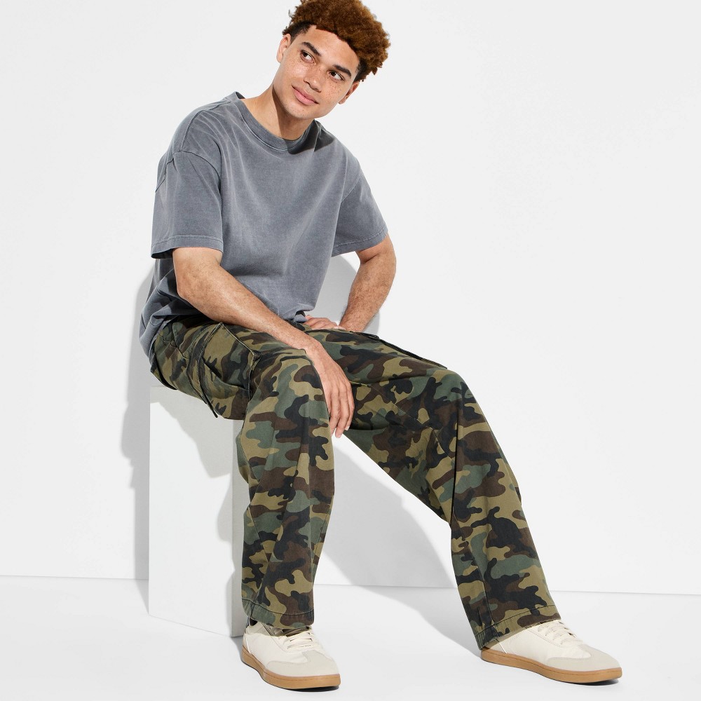 Men's Baggy Cargo Pants - Original Use™ Camo 40x32