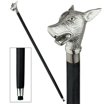 Design Toscano Howling Werewolf Solid Hardwood Walking Stick