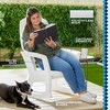 Semco Rockaway Heavy-Duty Outdoor Rocking Chair w/Low Maintenance All-Weather Porch Rocker & Easy Assembly for Deck and Patio, White (2 Pack) - image 3 of 4