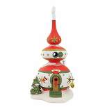 Department 56 Villages Finny's Ornament Shop  -  One Porcelain Building 9.75 Inches -  North Pole Series  -  6009833  -  Porcelain  -  Red