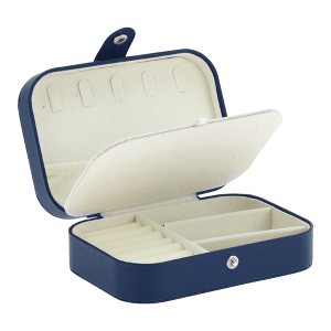 Unique Bargains Portable Jewelry Box for Women Girls Display Storage Jewelry Earrings Rings Necklaces - 1 of 4