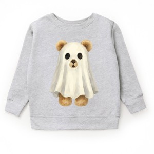 Watercolor Ghost Bear - Kids Toddler Sweatshirt and Kids Youth Sweatshirt - 1 of 1