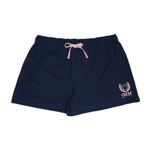 Women's Mickey's Clubhouse Fleece Shorts - Navy Blue - 1 of 2