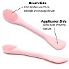 2 pack Facial Cleansing Brush, 2 in 1 Silicone Face Mask Brush & Face Scrubber, For Exfoliating, Massaging, Remove Blackheads - 3 of 4