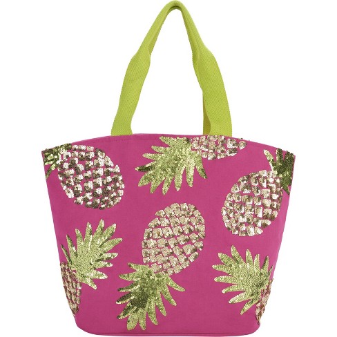 vermogen vervolging essay Mina Victory Pineapple Hot Pink Beach Tote Bag : Target