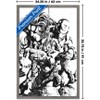 Trends International Marvel Sketch - Group Framed Wall Poster Prints - 3 of 4