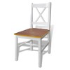 Wooden Table with 4 Wooden Chairs Furniture Set Brown - 4 of 4