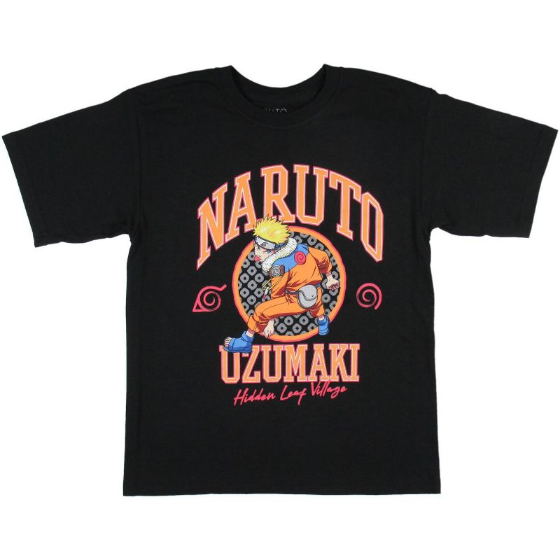 Naruto Shippuden Boys' Uzumaki Hidden Leaf Village Licensed T-Shirt, 3 of 4