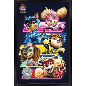 Trends International Paw Patrol: The Mighty Movie - Bars Framed Wall Poster Prints - 1 of 4