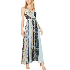 I.N.C International Concepts Womens Patchwork Floral Maxi Dress, Multicoloured, 4 - 1 of 1