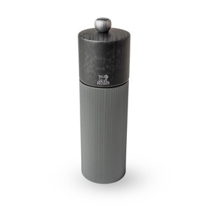 Peugeot | Line Pepper Mill, Aluminum + Beechwood, Carbon, 18 cm - 7 in - 1 of 3