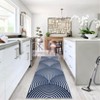 Machine Washable Rug Modern Abstract Low Pile Rugs Foldable Non Slip Rug Contemporary Lines Indoor Carpet for Bedroom Living Room Nursery Playroom - 2 of 4