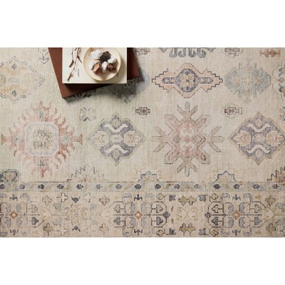 Versatile Gray Oriental Synthetic 3'6" x 5'6" Rug