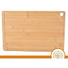 Bruntmor Brisket Cutting Board Wooden Bamboo Cutting Board with Solid Craftsmanship, Brown - image 4 of 4