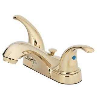 OakBrook Brass Two-Handle Bathroom Sink Faucet 4 in.