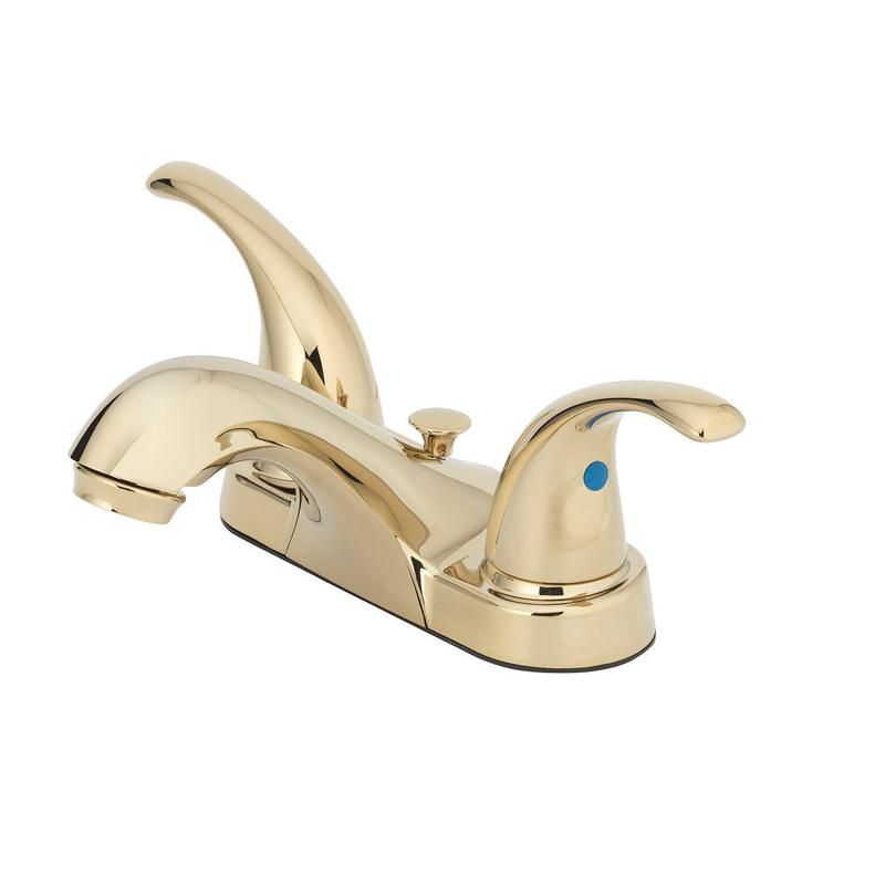 OakBrook Brass Two-Handle Bathroom Sink Faucet 4 in., 1 of 2