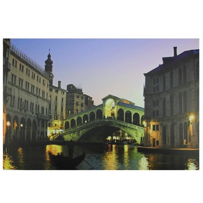 Northlight LED Lighted Venice, Italy Grand Canal Canvas Wall Art 15.75" x 23.5"