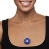 Ross-Simons Lapis and .90 Carat Citrine Flower Pendant Necklace With .60 ct. t.w. White Topaz in Sterling Silver Size 18 - 2 of 4