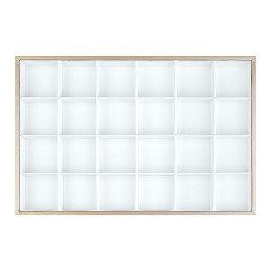 Unique Bargains PU Leather Jewelry Organizer Tray with Removable Dividers for Drawers Inserts - 1 of 4