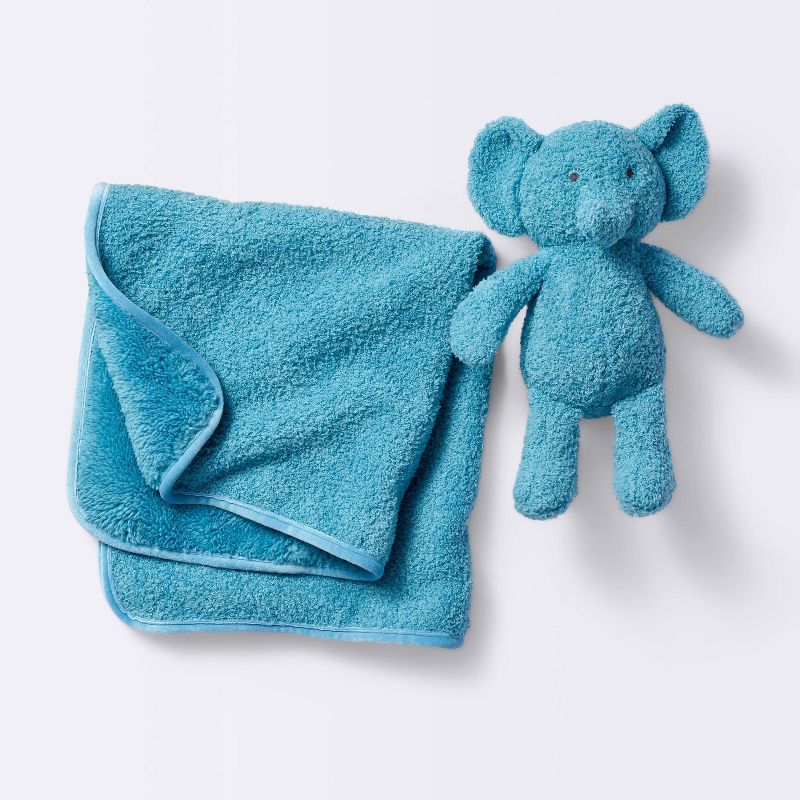 Plush Blanket with Soft Toy - Elephant - Cloud Island&#8482;, 1 of 6