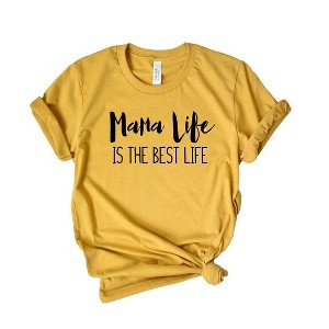 Simply Sage Market Women's Mama Life Is The Best Life Short Sleeve Graphic Tee - 1 of 3