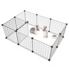 12-Piece Portable Pet Playpen - Expandable Metal Wire Fence for Indoor/Outdoor Use, Easy DIY Assembly for Rabbits, Guinea Pigs & Small Pets - 3 of 4