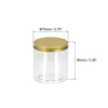 Unique Bargains Aluminum Lid Food Storage Containers Clear Plastic Jars 4 Pcs - 2 of 4