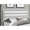 NicBex Full/Queen/King Modern Platform Bed Frame with Headboard and Footboard,Solid Wood Slats Support,No Box Spring Needed,Easy Assembly,Gray/White - 3 of 4