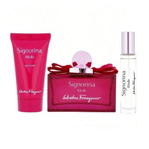Ferragamo Signorina Ribelle 3 Pc Set Women Edp Spray 3.4, Body Lotion 1.7, Spray 0.34 Oz - 1 of 3