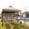 10x10 Pop Up Canopy with Sidewalls for Outdoor, Portable Outdoor Canopy with One Push Setup, Easy Set-Up Waterproof Pop Up Tent for Outdoor Party - 2 of 4
