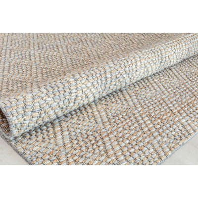 Gray and Beige Diamond Wool 5' x 7' Area Rug