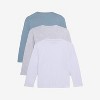 X RAY 3 Pack Kids And Boys 100% Cotton Long Sleeve Crewneck T-Shirts - 2 of 4
