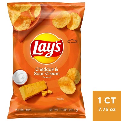 Lay's Cheddar & Sour Cream Flavored Potato Chips - 7.75oz