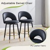 KTMBDW Bar Stools, PU Leather Swivel Barstools, Kitchen Counter Bar Stool, Kitchen Island Chairs, 2 Pcs - 2 of 4