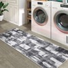 Modern Abstract Geometric Area Rug Machine Washable Rug With Non-Slip Backing Stain Resistant Easy Cleaning Indoor Low Pile Floor Cover For Home Decor - 2 of 4