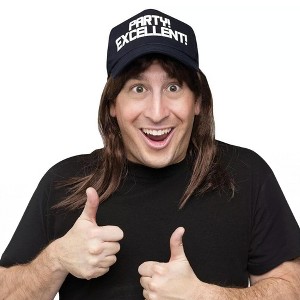 Fun World Saturday Night Live Waynes World Wayne Excellent! Costume Wig & Hat - 1 of 4