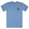 Mens Coors Banquet Rodeo Logo Distressed Front and Back Dusty Blue T-Shirt - 3 of 4