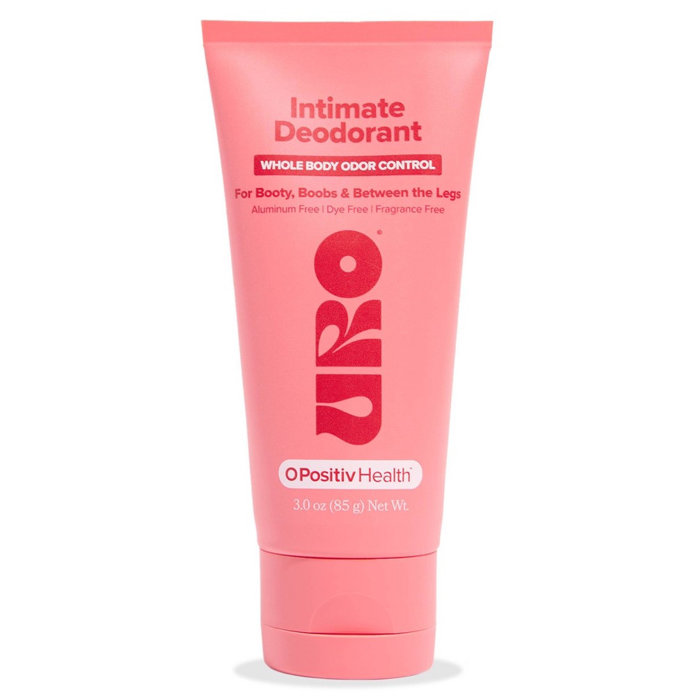 O Positiv URO Intimate Deodorant Cream - Fragrance Free - 3oz