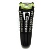 Slickblue Women’s Black Engagement Ring – Square Apple Green CZ & Three-Row Pave Accents, Stainless Steel, Sizes 5–10 - 4 of 4