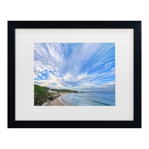 Trademark Fine Art - Beata Czyzowska Young  Blue Day Matted Framed Art - 1 of 4