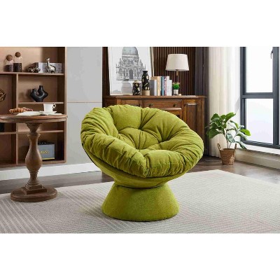 CAVINAS Oversized Swivel Accent Chair,Swivel Barrel Chair,Modern Upholstered Swivel Chairs for Living Room