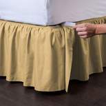 SHOPBEDDING Detachable Bedskirt, Easy on/Easy Off Ruffled Bed Skirt