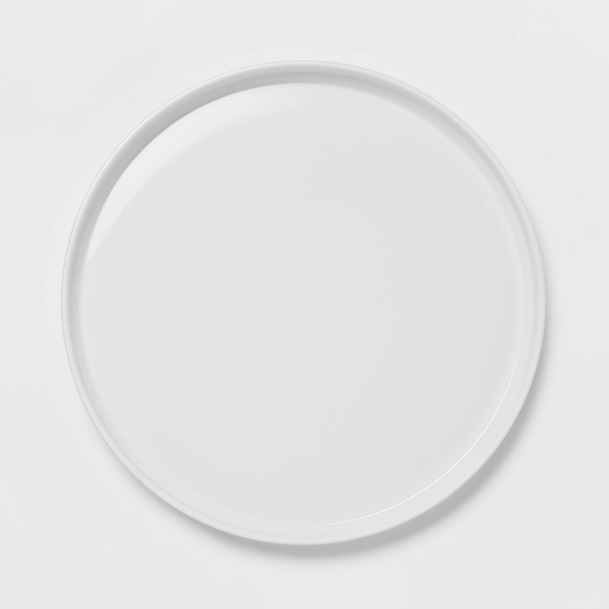 10.5" Plastic Stella Dinner Plate White - Threshold™