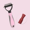 Unique Bargains Pets Grooming Supplies 6.69"x2.76" Pink 1 Pc - 3 of 4
