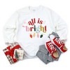 Simply Sage Market Women's Graphic Sweatshirt All Is Bright Christmas Lights - 3 of 3