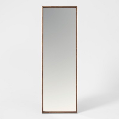 60" x 20" Walnut Hairpin Finish Floor Mirror Brown - Project 62™