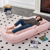 Folding Teddy Lounge Chair with 5 Adjustable Positions for Floor Gaming,Reading or Meditation-Cuddlewood - 2 of 4