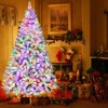 6ft Pre-lit Artificial Christmas Tree with 250 Remote-Controlled Multi-Color LED Lights and 1000 Branch Tips - 2 of 4